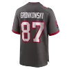 Men Tampa Bay Buccaneers GRONKOWSKI #87 Nike Gray Vapor Limited Jersey - jerzelite