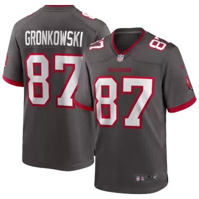 Men Tampa Bay Buccaneers GRONKOWSKI #87 Nike Gray Vapor Limited Jersey - jerzelite