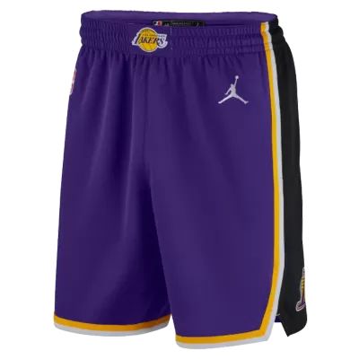 Men's Los Angeles Lakers Purple 2020/21 Association Edition Performance Swingman Shorts - jerzelite