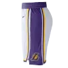 Men's Los Angeles Lakers White 2019/20 Swingman Short - Association Edition - jerzelite