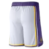 Men's Los Angeles Lakers White 2019/20 Swingman Short - Association Edition - jerzelite