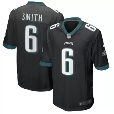 Men Philadelphia Eagles SMITH #6 Nike Black Game Jersey - jerzelite