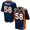 Men Denver Broncos MILLER #58 Nike Navy Game Jersey - jerzelite