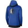 Men's Dallas Mavericks Nike Blue Authentic Showtime Performance Full-Zip Hoodie Jacket - jerzelite