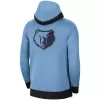 Men's Memphis Grizzlies Nike Blue Authentic Showtime Performance Full-Zip Hoodie Jacket - jerzelite