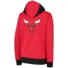 Men's Chicago Bulls Red Authentic Showtime Performance Full-Zip Hoodie Jacket - jerzelite