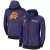 Men's Phoenix Suns Nike Purple Authentic Showtime Performance Full-Zip Hoodie Jacket - jerzelite