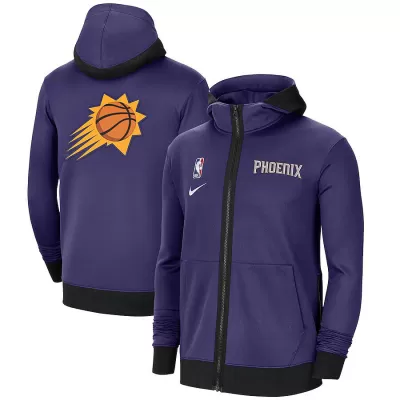 Men's Phoenix Suns Nike Purple Authentic Showtime Performance Full-Zip Hoodie Jacket - jerzelite