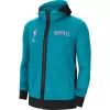 Men's Charlotte Hornets Blue Authentic Showtime Performance Full-Zip Hoodie Jacket - jerzelite