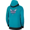 Men's Charlotte Hornets Blue Authentic Showtime Performance Full-Zip Hoodie Jacket - jerzelite