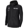 Men's Portland Trail Blazers Black Authentic Showtime Performance Full-Zip Hoodie Jacket - jerzelite