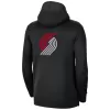 Men's Portland Trail Blazers Black Authentic Showtime Performance Full-Zip Hoodie Jacket - jerzelite