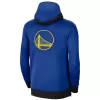 Men's Golden State Warriors Blue Authentic Showtime Performance Full-Zip Hoodie Jacket - jerzelite