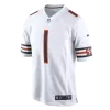 Men's Chicago Bears FIELDS #1 Nike White Player Game Jersey - jerzelite