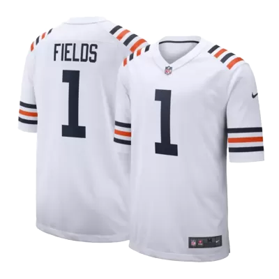 Men Chicago Bears FIELDS #1 Nike White Game Jersey 2019 - jerzelite