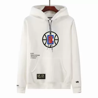 Men's Aape x LA Clippers White Hoodie - jerzelite