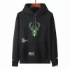 Men's Aape x Milwaukee Bucks Black Hoodie - jerzelite