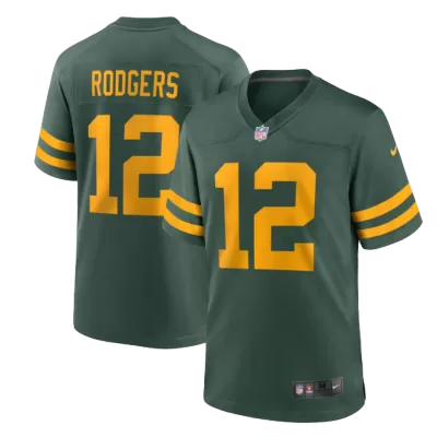 Men Green Bay Packers Aaron Rodgers #12 Nike Green Game Jersey - jerzelite