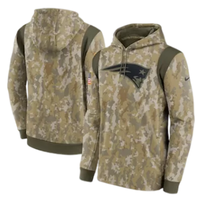 Men New England Patriots Nike Camo NFL Hoodie 2021 - jerzelite