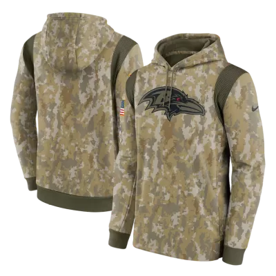 Men Baltimore Ravens Nike Camo NFL Hoodie 2021 - jerzelite