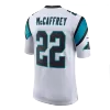 Men Carolina Panthers McCAFFREY #22 Nike White Game Jersey - jerzelite