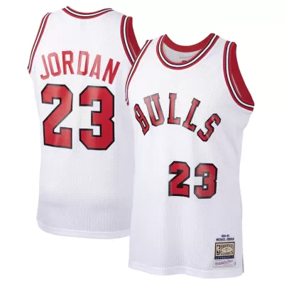 Men's Chicago Bulls Jordan #23 Mitchell & Ness White 1984/85 Swingman NBA Jersey - jerzelite