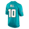 Men Miami Dolphins HILL #10 Nike Dark Green Game Jersey - jerzelite