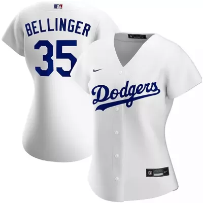 Women's Los Angeles Dodgers Cody Bellinger #35 Nike White 2020 Home Replica Jersey - jerzelite