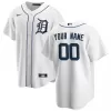 Men's Detroit Tigers Nike White Home 2020 Replica Custom Jersey - jerzelite