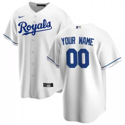 Men's Kansas City Royals Nike White Home 2020 Replica Custom Jersey - jerzelite