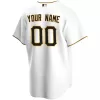 Men's Pittsburgh Pirates Nike White Home 2020 Replica Custom Jersey - jerzelite