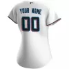 Women's Miami Marlins Nike White 2020 Home Replica Custom Jersey - jerzelite