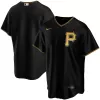 Men's Pittsburgh Pirates Nike Black Alternate 2020 Replica Custom Jersey - jerzelite