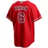 Men's Los Angeles Angels Anthony Rendon #6 Nike Scarlet 2020 Alternate Replica Jersey - jerzelite