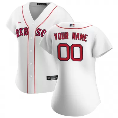 Women's Boston Red Sox Nike White 2020 Home Replica Custom Jersey - jerzelite