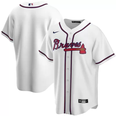 Men's Atlanta Braves Nike White Home Replica Team Jersey - jerzelite