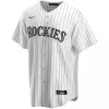 Men's Colorado Rockies Nike White&Purple Home 2020 Replica Jersey - jerzelite