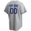 Men's Los Angeles Dodgers Nike Gray Road 2020 Replica Custom Jersey - jerzelite