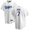 Men's Los Angeles Dodgers Julio Urías #7 Nike White 2020 Home Replica Jersey - jerzelite