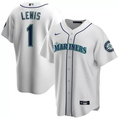 Men's Seattle Mariners Kyle Lewis #1 Nike White Home 2020 Replica Jersey - jerzelite