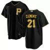 Men's Pittsburgh Pirates Roberto Clemente #21 Nike Black Alternate 2020 Replica Jersey - jerzelite