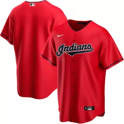 Men's Cleveland Indians Nike Red Alternate 2020 Replica Jersey - jerzelite