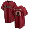 Men's Arizona Diamondbacks Nike Red 2020 Alternate Replica Custom Jersey - jerzelite