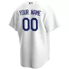 Men's Los Angeles Dodgers Nike White 2020 Home Custom Replica Jersey - jerzelite