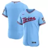 Men's Minnesota Twins Nike Light Blue Alternate Authentic Team Logo Jersey - jerzelite