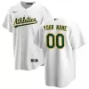 Men's Oakland Athletics Nike White Home 2020 Replica Custom Jersey - jerzelite