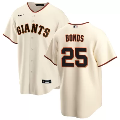 Men's San Francisco Giants BONDS #25 Nike Cream Home 2020 Replica Jersey - jerzelite