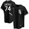 Men's Chicago White Sox Eloy Jimenez #74 Nike Black Alternate Replica Jersey - jerzelite