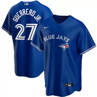 Men's Toronto Blue Jays GUERRERO JR. #27 Nike Royal Alternate 2020 Replica Jersey - jerzelite