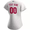 Women's Philadelphia Phillies Nike White&Scarlet 2020 Home Replica Custom Jersey - jerzelite